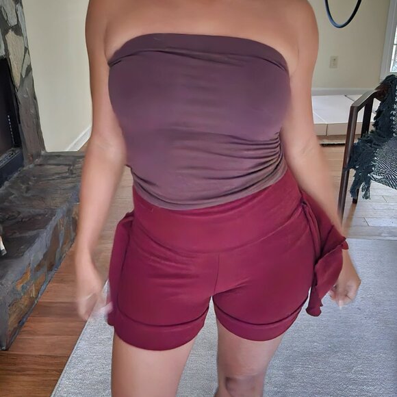 Harmonic threads bustle shorts